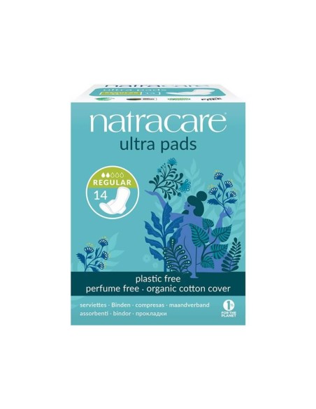Natracare Toallitas Delgadas con Toallitas 14 Unidades