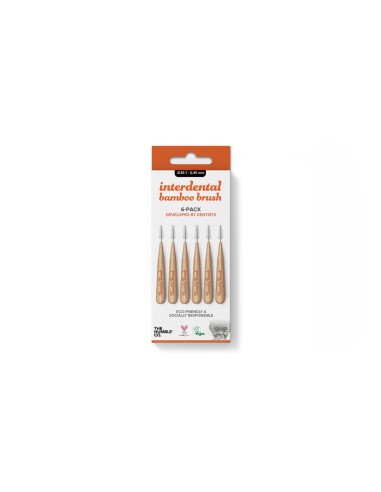 The Humble Co. Interdental Cepillo Tamaño 1- 0.45mm Naranja 6 unidades