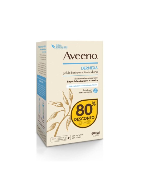 Aveeno Duo Dermexa Gel de Ducha Emoliente Diario 300ml