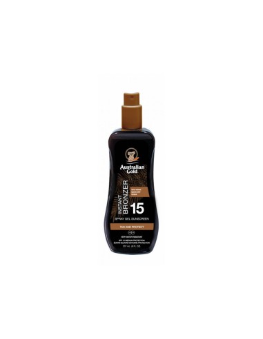 Australian Gold Gel Bronceado y Protegido SPF15 Bronceador Instantáneo 237ml