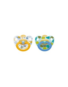 NUK Chupete Happy Kids Latéx 0-6 meses x2
