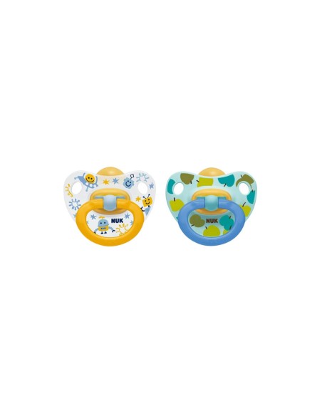 NUK Chupete Happy Kids Latéx 0-6 meses x2