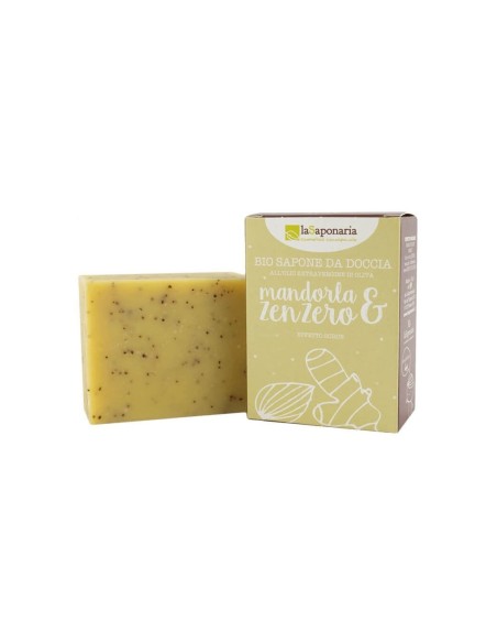 laSaponaria Almond and Ginger Shower Soap 100g