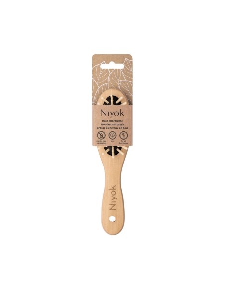 Niyok Cepillo de Madera para Cabello 18cm
