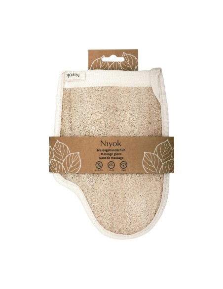 Niyok Guante de Masaje Luffa y Algodón