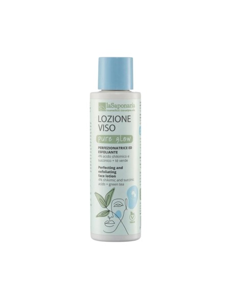 laSaponaria Pure Glow Loción Facial Perfeccionadora y Exfoliante 150ml