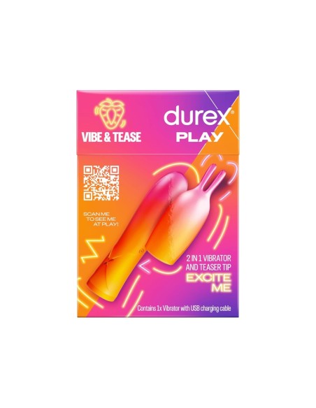 Durex Play Vibe and Tease 2 in 1 Vibrator and Teaser