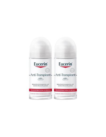 Eucerin Desodorante Antitranspirante 48H Roll-On 50mlx2