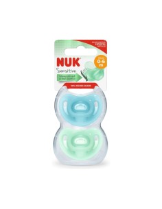Chupete de silicona sensible NUK 0-6M x2