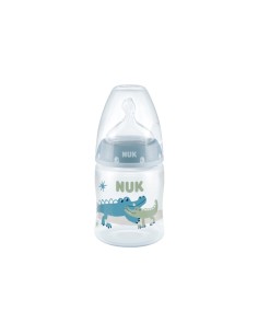 Botella indicadora de temperatura de silicona NUK First Choice 0-6M M 150ml 2