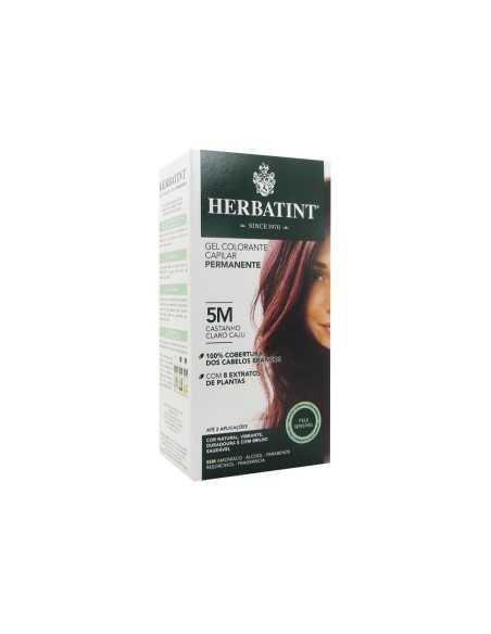 Herbatint Coloración permanente en gel para el cabello 5M Castaño claro Anacardo 150ml