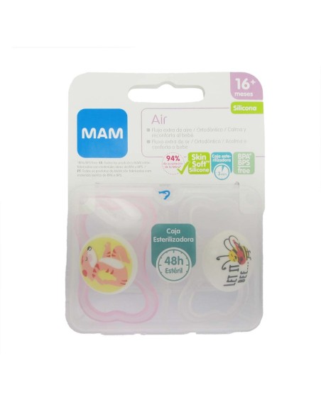 Mam Chagifier Air Silicone + 16m Pink 2un