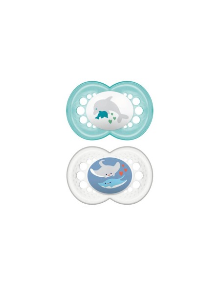 MAM Chupete Original Silicone + 16M UNISEX 2UN