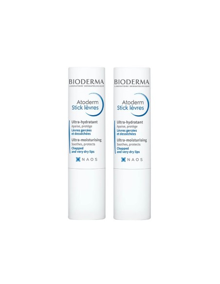 Bioderma Pack Atoderm Lips Stick Humeurizer 2x4g