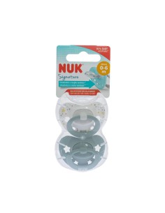 NUK Signature Chupete de silicona 0-6m x2 2