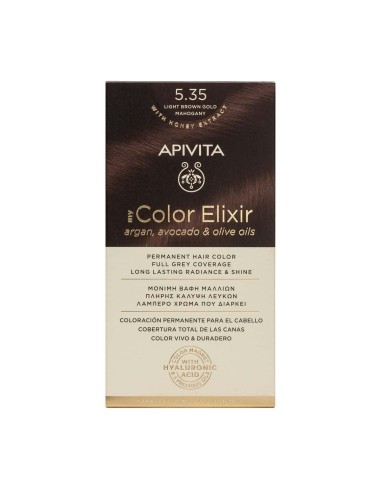 Apivita My Color Elixir 5.35 Castaño Claro Dorado Acajou