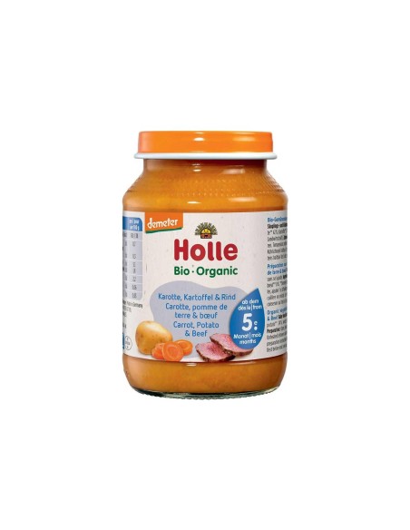 Holle Bio Carrot, Potato and Beef 5M 190g