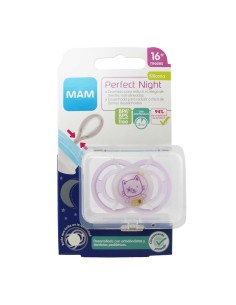 Mam Perfect Night Silicona 16 meses Rosa 1 Unidad