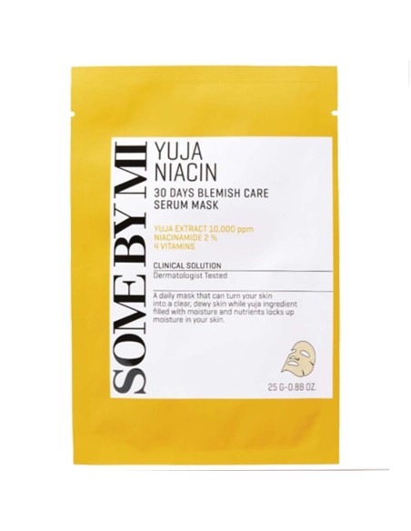 Some By Mi Yuja Niacin Mascarilla de Suero Antimanchas de 30 Días 25g