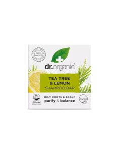 Dr. Organic Champú Sólido de Árbol de Té y Limón 75g