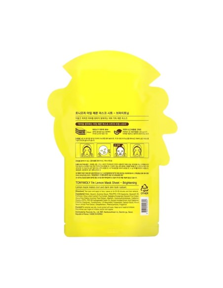 Tony Moly I'm Lemon Mascarilla Facial Iluminadora 21g