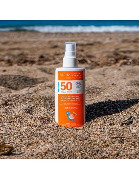 Alphanova Organic Sun Spray Protector Solar Kids SPF50 125g