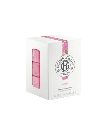 Roger Gallet Rose Jabón Perfumado 3x100g