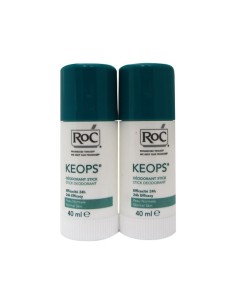 Roc Keops Desodorante Stick Transpiración Suave 2x40ml