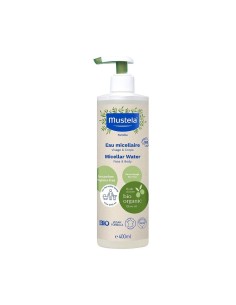 Mustela Bio Micelar Agua Cara Cuerpo y Cambio Pañal 400ml