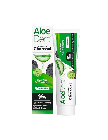 AloeDent Pasta Dentífrica con Aloe Vera y Carbón Activado 100ml
