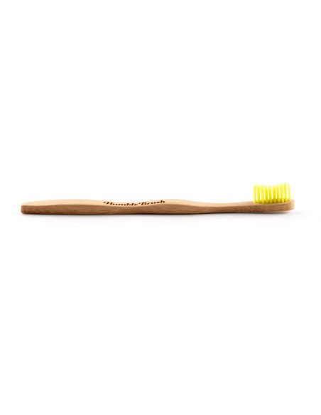 The Humble Co. cepillo de dientes de bambú amarillo suave para adultos