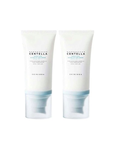 SKIN1004 Madagascar Centella Pack Hyalu-Cica Agua-Fit Sérum Solar SPF50 2x50ml