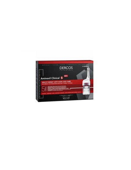 Dercos Aminexil Clinical 5 Hombre 21monodosis