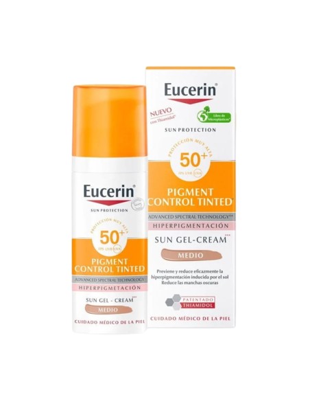 Eucerin Sun Pigment Control Tinted Gel-Crema Medio SPF50 50 ml