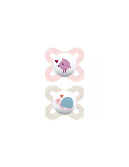 Mam Start Chupete Silicona 0-2m Rosa 2 Unidades