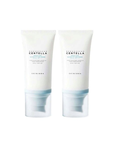 SKIN1004 Madagascar Centella Pack Hyalu-Cica Agua-Fit Sérum Solar SPF50 2x50ml