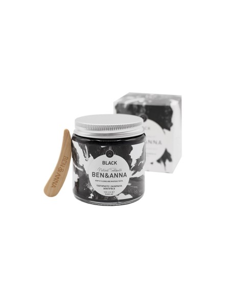 Ben Natural Anna Natural Negro Negro (Menta con sabor a carbón) sin 100 ml de flúor