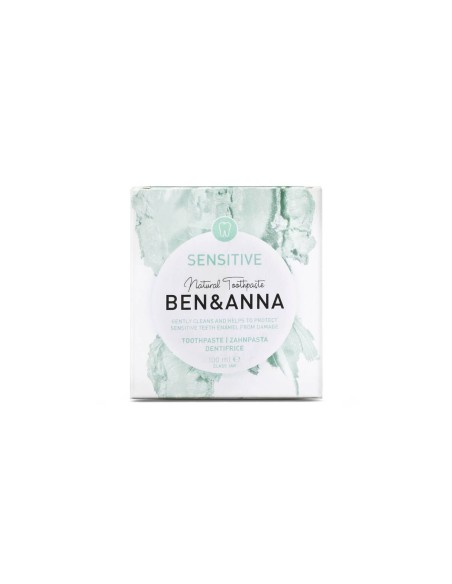 Ben Anna Pasta de dientes natural sensible (menta) sin flúor 100 ml