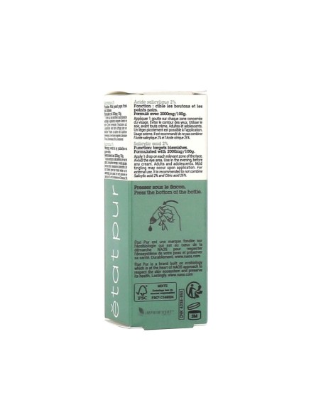 Etat PUR SALICILICE ACIDO 2% ACTIVO PURE 15ML