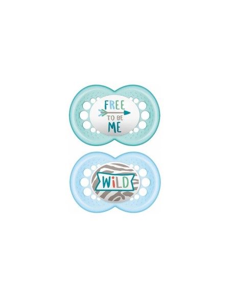 MAM PACIFIER ORIGINAL LATEX + 16M AZUL 2UN