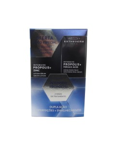 Institut Esthederm Pack Loción-Suero Intensivo de Propóleo y Zinc 130ml Crema Perfeccionadora de Ácido Ferúlico 50ml