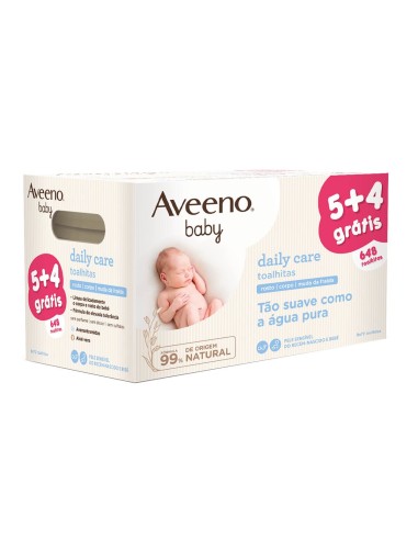 Aveeno Baby Pack Daily Care Toallitas  9x 72 Unidades