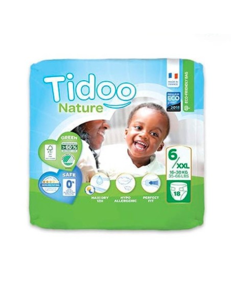 Pañales Tidoo 6XXL (16-30Kg) 18 piezas