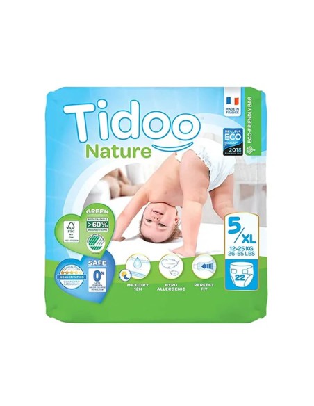 Tidoo Pañales 5XL (12-25Kg) 22 piezas