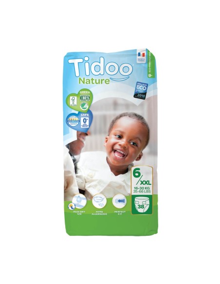 Pañales Tidoo 6XXL (16-30Kg) 38 unidades
