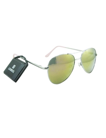 Loubsol Gafas de aviador rosa de 6 a 12 años