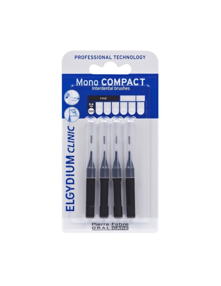 Elgydium Clinic Mono Compact negros (ISO 0 0,6mm) Cepillos