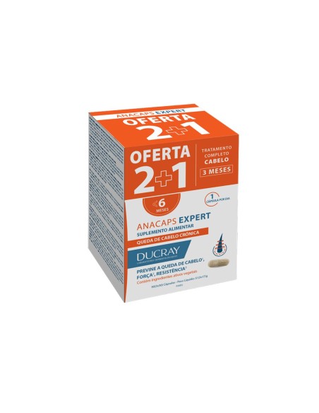 Ducray Anacaps Expert Caída Crónica del Cabello 90 Cápsulas