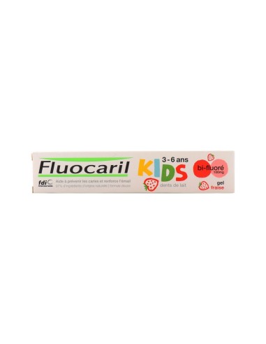 Fluocaril Kids Gel Dentifrico Fresa 0-6 años 50ml