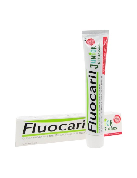 Fluocaril Junior 6 a 12 Gel Dentifrico Frutas Rojas  75ml